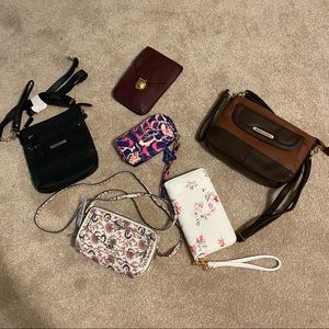 6 purses/wristlets, Vera Bradley, stone & co.